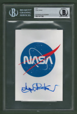 Eugene Kranz Authentic Autographed NASA 4x6 Postcard Beckett BAS Certified picture