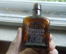 MINI SAMPLE SIZE DR.HARTER'S WILD CHERRY BITTERS ST.LOUIS EMB WITH WORN LABEL picture