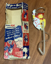 Vintage Sip-N-See Action Drinking Straw Bronco Billy The Cowboy 1952 Rexco picture