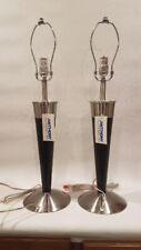 Great Find A Pair Of Anthony California Modern Wooden Table Lamps -NOS  2012  picture