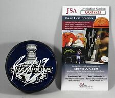 BARCLAY GOODROW SIGNED 2020 STANLEY CUP CHAMPIONS Puck TAMPA BAY LIGHTNING +JSA picture