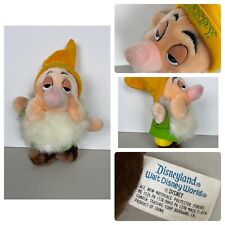 Vintage sleepy from snow white and the seven dwarfs Plush Embroidered Name picture