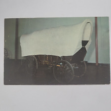 Conestoga Wagon Fort Leavenworth Museum Kansas KS Vintage Chrome Postcard picture