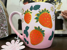 *BRAND NEW* Ombre Pink Ceramic Seeds & Sunshine STRAWBERRY Mug picture