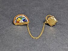 Vintage BFCL International Order of the Rainbow for Girls 10K Gold Lapel Pin picture
