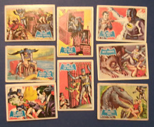 EIGHT 1966 Batman Trading Cards Topps BLUE Bat TOYBOX FIND COMIC BOOK HERO picture