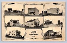 J98/ Grand Marsh Wisconsin Postcard c1910 8View Stores Railroad Depot  469 picture