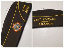 Vtg VFW 4961 Veterans Foreign Wars Hat 7 1/2 Delaware Chaplin picture
