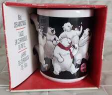 Vintage Gibson 16 OZ Ceramic Coca Cola Polar Bear Mug Brand New In Box Coffee Cu picture