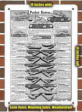 Metal Sign - 1919 Sears Pocket Knives- 10x14 inches picture
