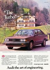 1981 Audi 5000 Turbo Original Advertisement Print Art Car Ad A98 picture