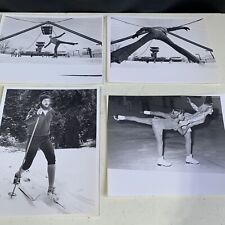 Vintage Ice Skating Photos Lot Of 8x10 Photographs Ice Rink, Cross Country Ski picture