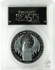 🇨🇰2017 $5 Cook Isles Fantastic Beasts 1 oz. .Silver Proof PCGS PR70DCAM FS🇨🇰 picture