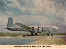 1946 aircraft print photo DOUGLAS C-74 The 1st GLOBEMASTER Transport Plane030924 picture