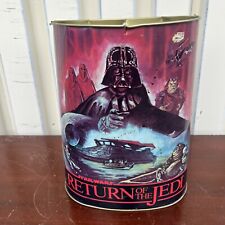 1980s Return Of The Jedi Metal Trash Can Vintage Cheinco Made In USA picture