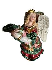 FITZ & FLOYD 1995 Florentine Style Angel Angelic 30 oz Pitcher Vintage Christmas picture