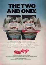 Rawlings Baseballs In Box Ad 1970S Vtg Print Ad 8X11 Wall Poster Art picture