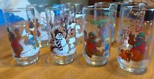 LK'S Pierre The Bear Glasses - Set of Four - Mixed Years 77-79 Canada picture