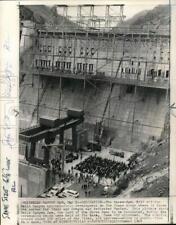 1968 Press Photo Dedication ceremony for Hells Canyon Dam on Oregon/Idaho border picture