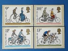 Set of 4 PHQ Stamp Postcards set No.31 Cycling 1978 CF2 picture