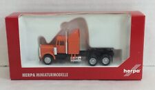 Herpa Truck Miniaturmodelle 1/87 Scale Orange Semi Rig New Open Box 2528 picture