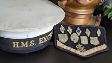 Vintage 1930s Collection of Boys Brigade Badges pin on a brigades arm band. picture