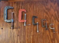 Lot of 5 C clamps.  Various sizes. picture
