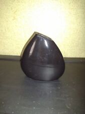Vintage Black glass vase Small To Medium Size picture