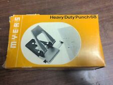 Vintage Myers Hole Punch Heavy Duty Perforator No 68 Made in England w/ Box picture