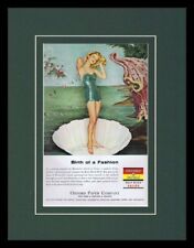 1959 Oxford Paper Bathing Beauty Framed 11x14 ORIGINAL Vintage Advertisement  picture