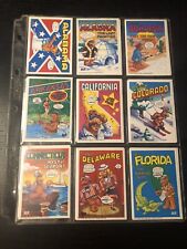 1987 TOPPS ALF Trading Cards Full Set - All 50 States and US Of Alf Card S picture