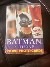 1992 TOPPS Batman Returns Movie Photo Cards Box Of 36 Packs Sealed Unopened picture