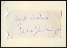 Eddie Dowling d1976 signed autograph 3x5 Cut American Actor Composer Producer picture