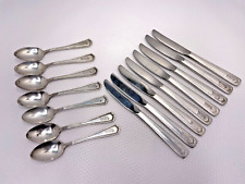 Vtg Western Airlines INDIAN HEAD Art Deco Oneida Hotel s/Plated Flatware Lot 15 picture