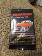9 musule cars collectors 1992 premier edition sealed pack trading cards mn picture