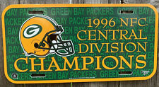 1996 GREEN BAY PACKERS NFC CENTRAL DIVISION CHAMPIONS LICENSE PLATE picture