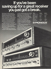 1974 Pioneer Stereo System Receiver SX-828 SX-727 Hi-Fi Audio vintage Print AD picture