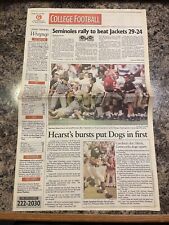 1992 Georgia Bulldogs Football Newspaper.  Garrison Hearst picture