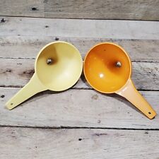 Vintage Tupperware Funnel Yellow Orange picture