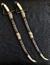Pair antique Vietnamese Guom Sword 19th century Nguyen Dynasty high rank royal picture