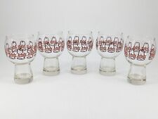 Vintage Arby's 1980's Cowboy Hat Logo Promo Glasses 6” Tall | Lot of 5 | Vtg 80s picture