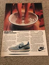 Vintage 1983 NIKE AURORA Women's Running Shoes Poster Print Ad 1980s picture