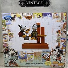 Disney Mickey Minnie “Building A Building” LE Sculpture of 2000 WW. NEW OG BOX. picture