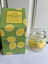 Vintage Avon Citrus Fresh Soaps Five Citrus In Glass Jar 1984 picture