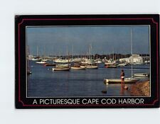 Postcard Picturesque Falmouth Harbor Cape Cod Massachusetts USA picture