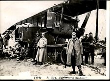 LG27 1940 Orig Photo GIANT GOTHA PLANE SHOT DOWN BY ALLIES WWII WESTERN FRONT picture
