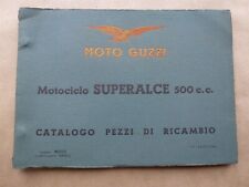 Moto Guzzi motorcycle Motociclo Superalce 500 c.c. Part Catalog manual 1952 Nov picture