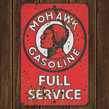 Mohawk Gasoline Metal Sign Vintage Antique Replica 8