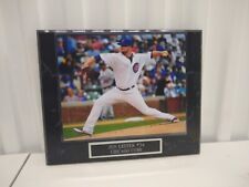Jon Lester Chicago Cubs 10 1/2 x 13 Black Marble Plaque With 8x10 Photo picture