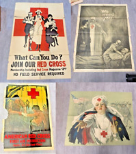 Red Cross Posters c1918-25 ORIGINAL Vintage Rare Qty-5 by Fisher, Strong, Stern picture